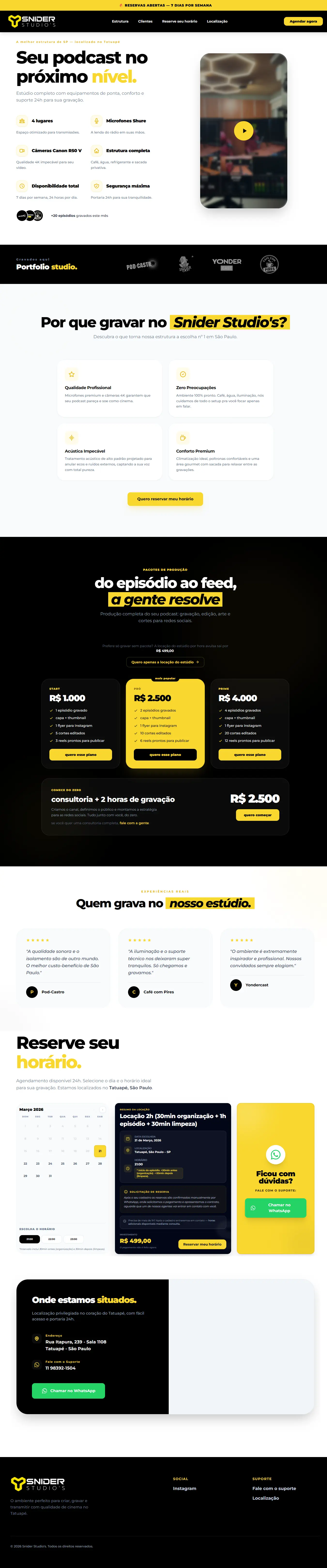 Site + Agendamento